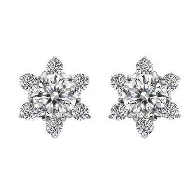 Jamie Diamond Earrings (Clarity Enhanced) whitegold