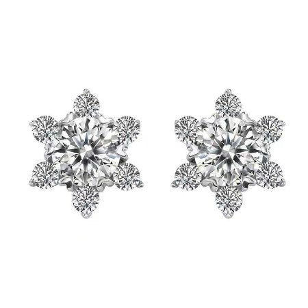 Jamie Moissanite Earrings whitegold