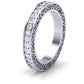 Jane Round Cut Moissanite Eternity Band whitegold