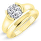 Jasmine Cushion Diamond Bridal Set (Lab Grown Igi Cert) yellowgold