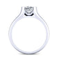 Jasmine Cushion Diamond Engagement Ring (Lab Grown Igi Cert) whitegold