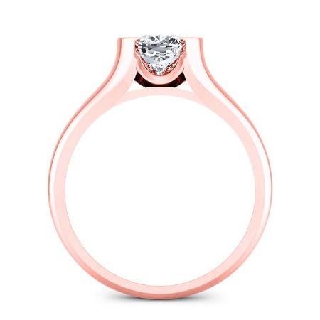 Jasmine Cushion Moissanite Engagement Ring rosegold