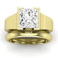 Jasmine Diamond Matching Band Only (does Not Include Engagement Ring) For Ring With Princess Center yellowgold