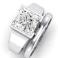 Jasmine Diamond Matching Band Only (does Not Include Engagement Ring) For Ring With Princess Center whitegold