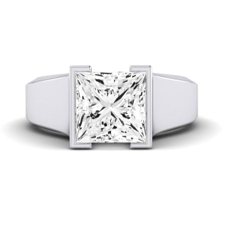 Jasmine Diamond Matching Band Only (does Not Include Engagement Ring) For Ring With Princess Center whitegold