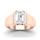 Jasmine Emerald Diamond Bridal Set (Lab Grown Igi Cert) rosegold