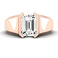 Jasmine Emerald Diamond Engagement Ring (Lab Grown Igi Cert) rosegold