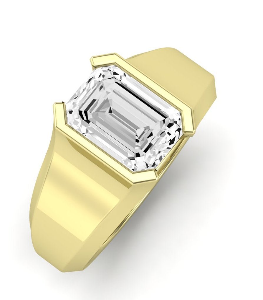 Jasmine Emerald Diamond Engagement Ring (Lab Grown Igi Cert) yellowgold