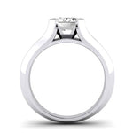 Jasmine Emerald Moissanite Bridal Set whitegold