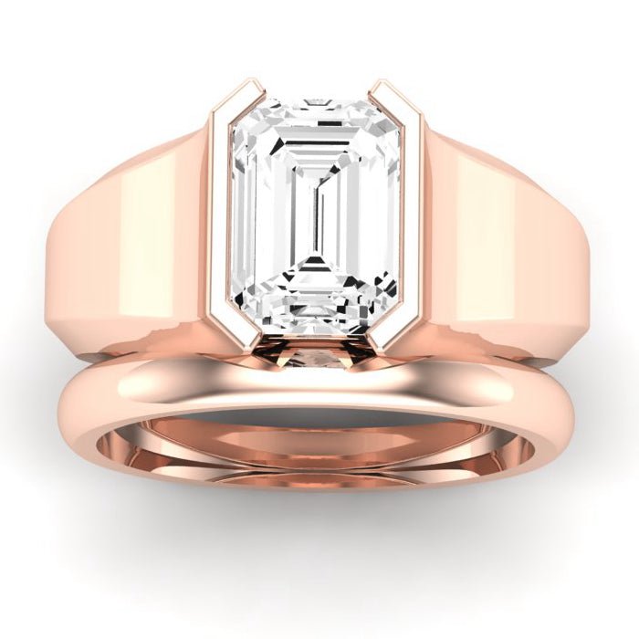 Jasmine Emerald Diamond Bridal Set (Lab Grown Igi Cert) rosegold