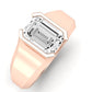 Jasmine Emerald Diamond Engagement Ring (Lab Grown Igi Cert) rosegold