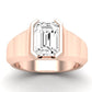 Jasmine Emerald Diamond Engagement Ring (Lab Grown Igi Cert) rosegold