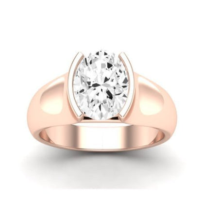 Jasmine Oval Diamond Bridal Set (Lab Grown Igi Cert) rosegold