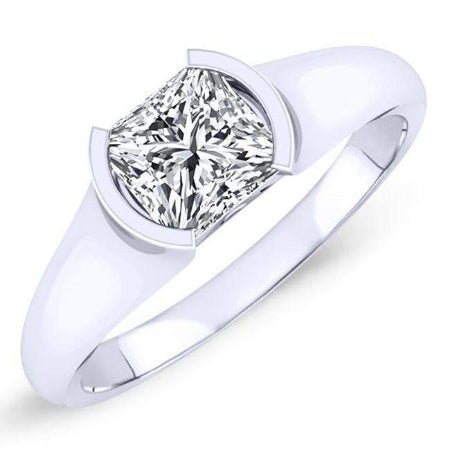2.00 ct - Jasmine - GIA Natural Princess Diamond Engagement Ring