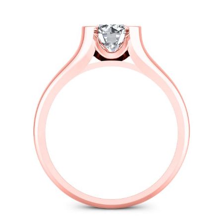 Jasmine Round Diamond Engagement Ring (Lab Grown Igi Cert) rosegold