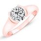 Jasmine Round Diamond Engagement Ring (Lab Grown Igi Cert) rosegold