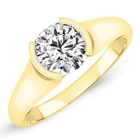 Jasmine Round Diamond Engagement Ring (Lab Grown Igi Cert) yellowgold