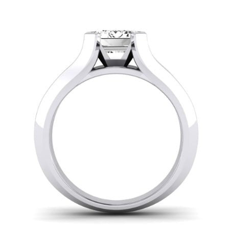 Jasmine Diamond Matching Band Only (does Not Include Engagement Ring) For Ring With Emerald Center whitegold