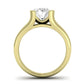 Jasmine Moissanite Matching Band Only (does Not Include Engagement Ring) For Ring With Oval Center yellowgold