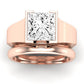 Jasmine Moissanite Matching Band Only (does Not Include Engagement Ring) For Ring With Princess Center rosegold