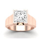 Jasmine Moissanite Matching Band Only (does Not Include Engagement Ring) For Ring With Princess Center rosegold