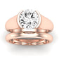 Jasmine Diamond Matching Band Only (does Not Include Engagement Ring) For Ring With Round Center rosegold