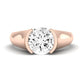 Jasmine Diamond Matching Band Only (does Not Include Engagement Ring) For Ring With Round Center rosegold