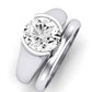 Jasmine Diamond Matching Band Only (does Not Include Engagement Ring) For Ring With Round Center whitegold