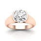 Jasmine Moissanite Matching Band Only (does Not Include Engagement Ring) For Ring With Round Center rosegold