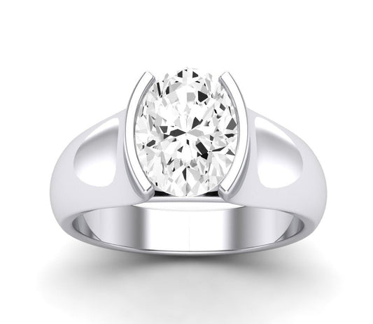 Jasmine Oval Diamond Engagement Ring (Lab Grown Igi Cert) whitegold