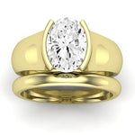 Jasmine Oval Diamond Bridal Set (Lab Grown Igi Cert) yellowgold