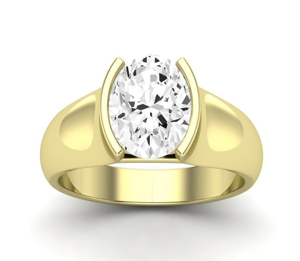 Jasmine Oval Diamond Engagement Ring (Lab Grown Igi Cert) yellowgold