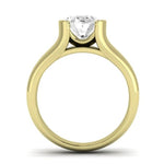 Jasmine Oval Moissanite Bridal Set yellowgold