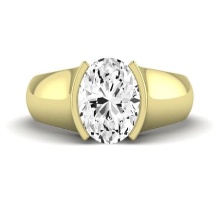 Jasmine Oval Moissanite Bridal Set yellowgold
