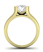 Jasmine Oval Moissanite Engagement Ring yellowgold