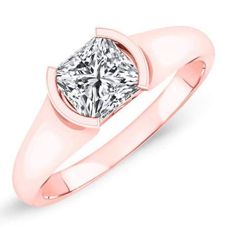 Jasmine Princess Diamond Engagement Ring (Lab Grown Igi Cert) rosegold