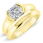 Jasmine Princess Moissanite Bridal Set yellowgold