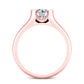 Jasmine Round Diamond Engagement Ring (Lab Grown Igi Cert) rosegold