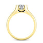 Jasmine Round Diamond Engagement Ring (Lab Grown Igi Cert) yellowgold