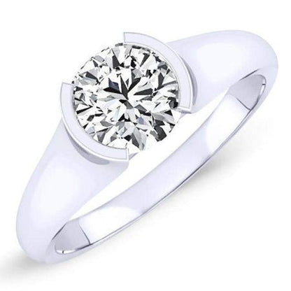 Jasmine Round Diamond Engagement Ring (Lab Grown Igi Cert) whitegold