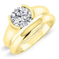 Jasmine Round Moissanite Bridal Set yellowgold