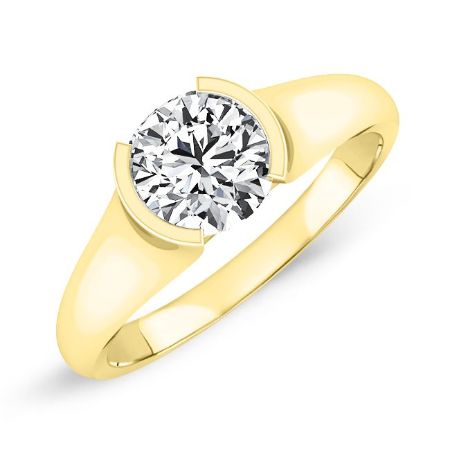 Jasmine Round Moissanite Bridal Set yellowgold