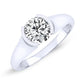 Jasmine Round Moissanite Bridal Set whitegold