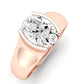 Jasmine Oval Diamond Engagement Ring (Lab Grown Igi Cert) rosegold