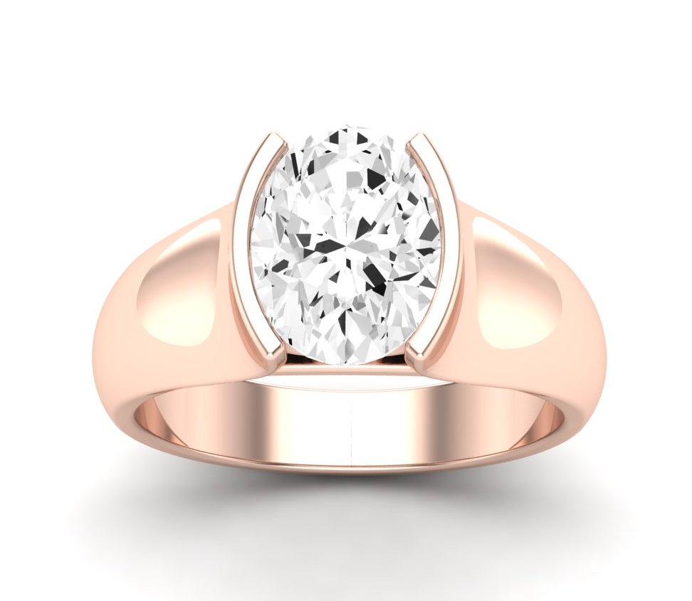 Jasmine Oval Diamond Engagement Ring (Lab Grown Igi Cert) rosegold