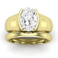 Jasmine Oval Diamond Bridal Set (Lab Grown Igi Cert) yellowgold