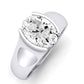 Jasmine Oval Diamond Engagement Ring (Lab Grown Igi Cert) whitegold