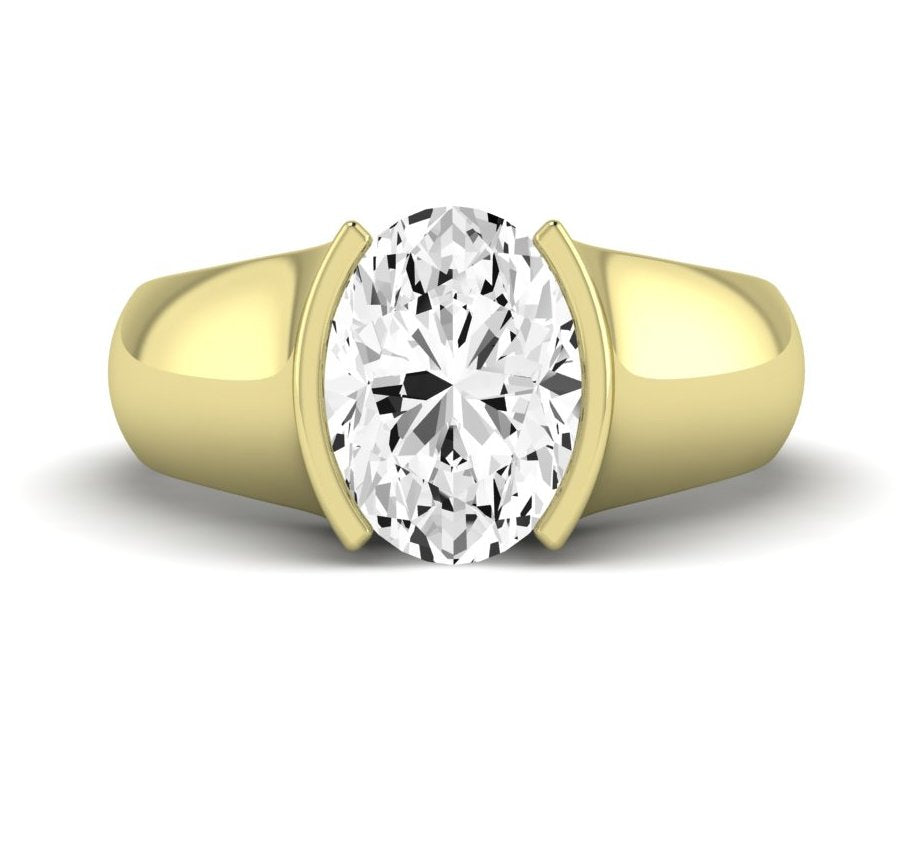 Jasmine Oval Diamond Engagement Ring (Lab Grown Igi Cert) yellowgold