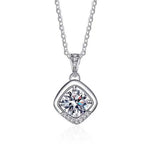 Jaya Moissanite Necklace whitegold