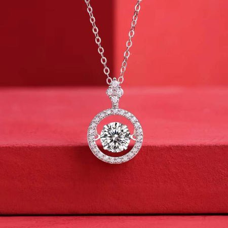 Jaylee Moissanite Necklace whitegold